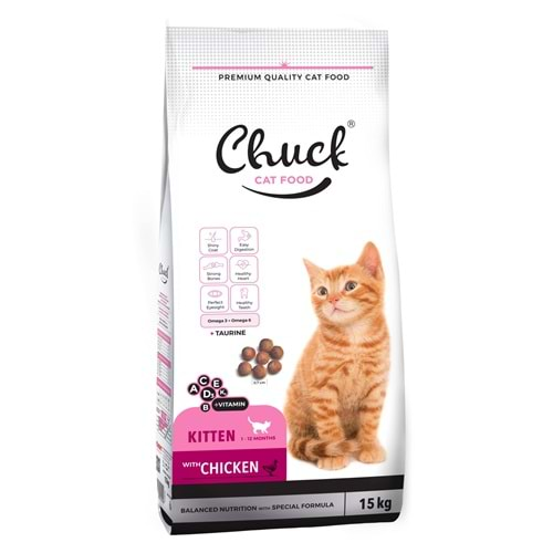 CHUCK KİTTEN KEDİ MAMASI 15 KG.