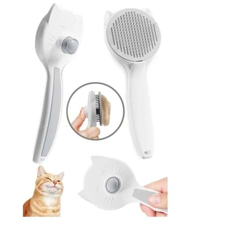 PET BRUSH KEDİ FİGÜRLÜ TARAK