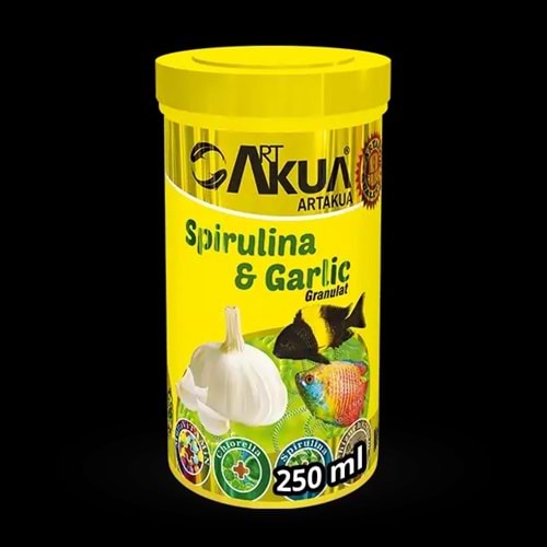 AKUA SPIRULİNA & GARLİC 250 ML 100 GR