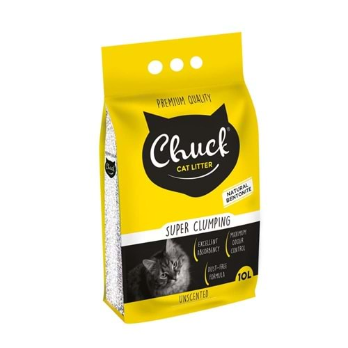 CHUCK KOKUSUZ KEDİ KUMU İNCE 10 LT