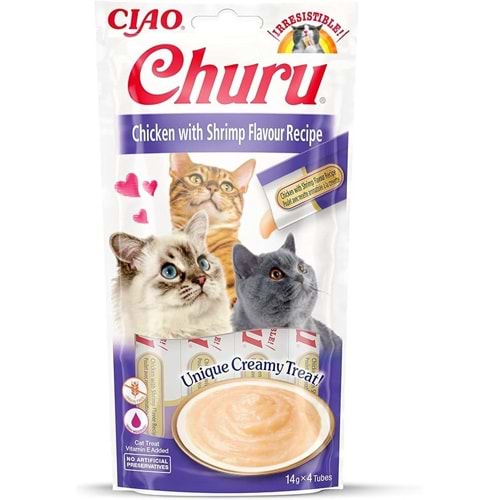CIAO CHURU CHICKEN WİTH SHRİMP FLAVOUR RECİPE (EU108)