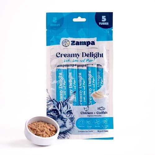 ZAMPA CREAMY DELİGHT CHICKEN + CODFİSH (ZCD8207)