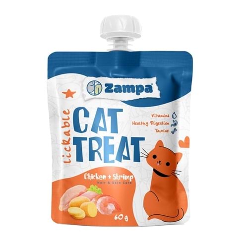 ZAMPA CAT TREAT CHİCKEN AND SHRİMP 60 GR (ZPO-9013)