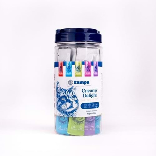 ZAMPA CREAMY DELİGHT KARIŞIK 16 G*30 TUBES (ZCD0030)