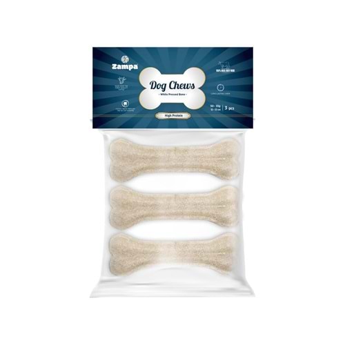 ZAMPA WHITE PRESSED BONE 12-13 CM (DC4454)