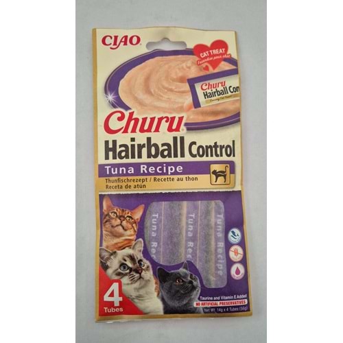 CIAO CHURU HAİRBALL CONTROL TUNA RECİPE (EU675)