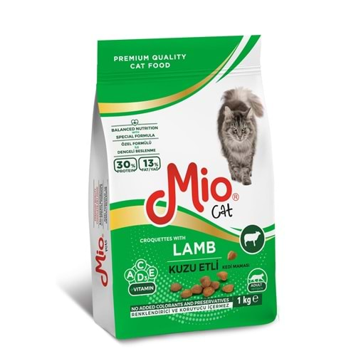 MİO KUZU ETLİ YETİŞKİN KEDİ MAMASI 1 KG