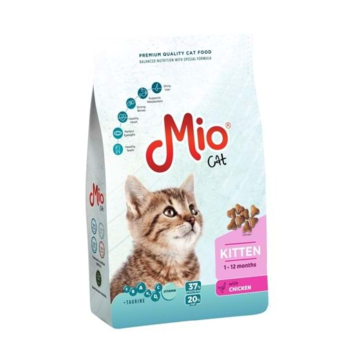 MİO TAVUKLU KİTTEN KEDİ MAMASI 1 KG