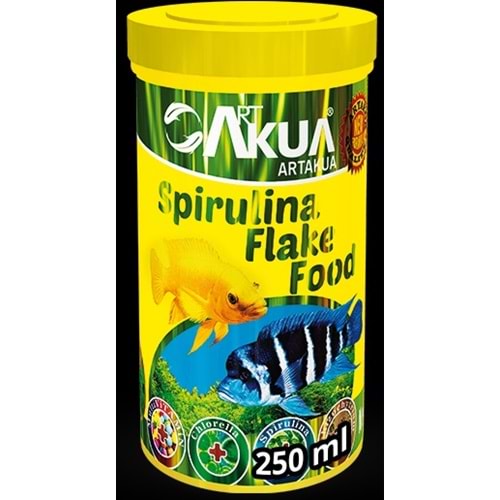 AKUA SPIRULINA FLAKE FOOD 30 GR BALIK YEMİ