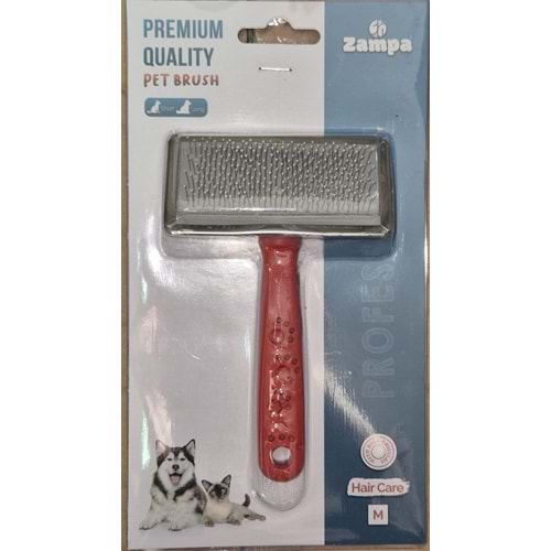 SİLİKON TOP BAŞLIKLI BAKIM FIRÇASI MEDIUM KIRMIZI (ZT4041)