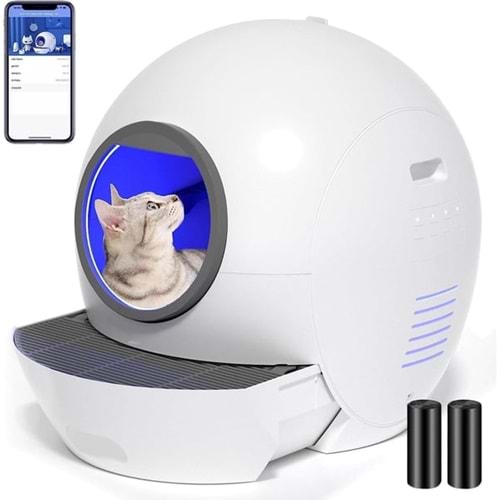ELS PET OTOMATİK KOKU KONTROLLÜ AKILLI KEDİ TUVALETİ (ELS-4073)