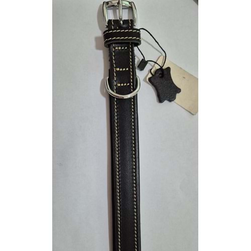 TRİBECA DERİ BOYUN TASMASI SİYAH 47 CM (ZB225-B)