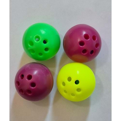 ÇINGIRAKLI DELİKLİ TOP 4 CM 4 LÜ (KC5702)