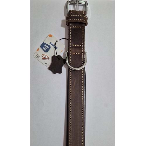 DOWNTOWN YAĞLI DERİ BOYUN TASMASI KAHVERENGİ 63 CM(ZB435-BR)