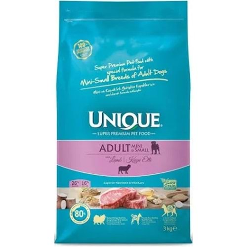 UNIQUE ADULT MINI & SMALL LAMB 3 KG