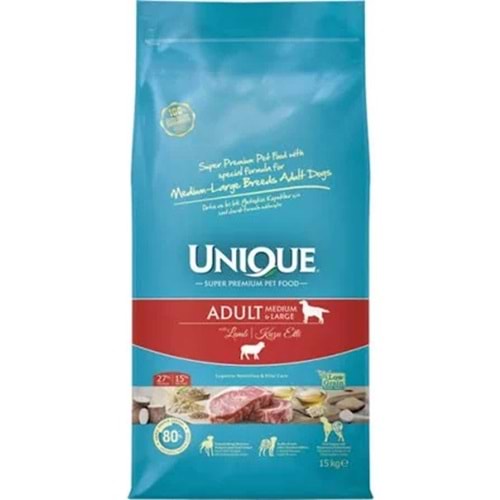 UNIQUE ADULT MEDIUM & LARGE LAMB 12 KG