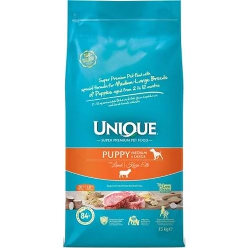 UNIQUE PUPPY MEDIUM & LARGE LAMB 15 KG
