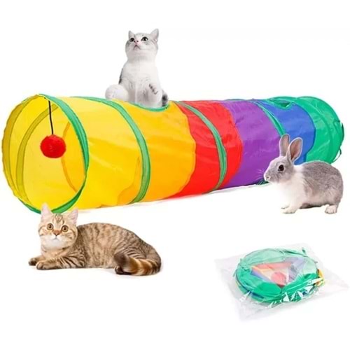 DÜZ MODEL KEDİ OYUN TÜNELİ 120 CM (MAD-179)