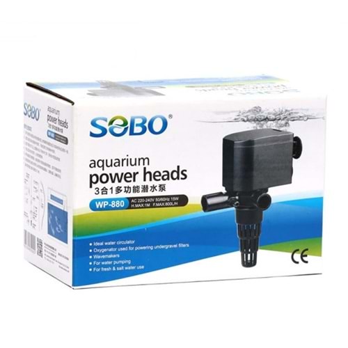 SOBO WP-880 AKVARYUM KAFA MOTORU 800 LT (880)