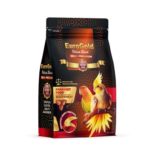 EUROGOLD DELUXE PARAKET YEMİ KARABUĞDAYLI 1000 GR