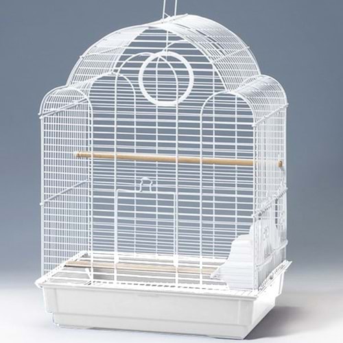 EUROGOLD KAFES BOMBELİ ÇATI BEYAZ 42*30*56 (161AB)