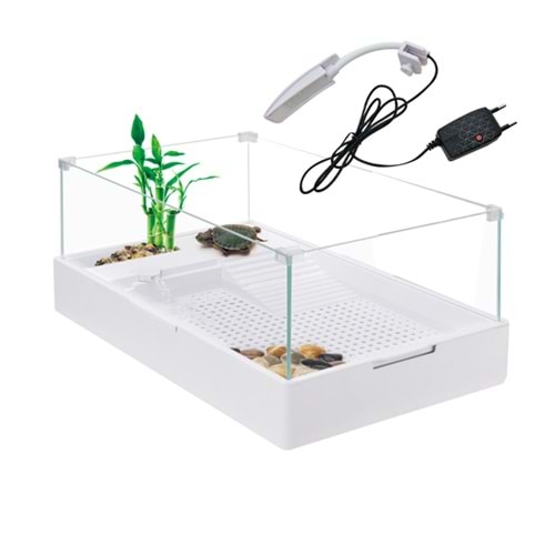 SOBO CAM KAPLUMBAĞA BAHÇESİ FİLTRE-LAMBALI 50*31*25 CM (TA-500)