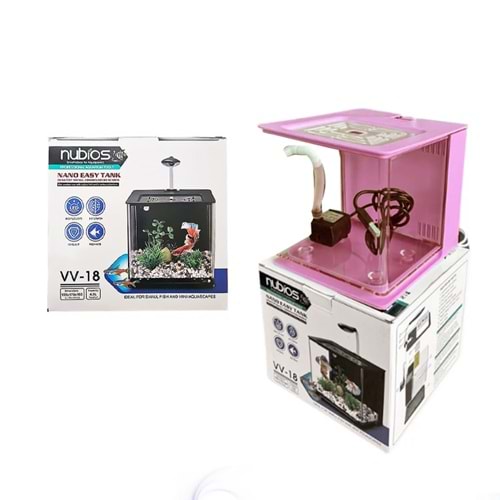 NUBIOS NANO EASY TANK 4,5 L (BEYAZ-MAVİ-PEMBE-SİYAH)