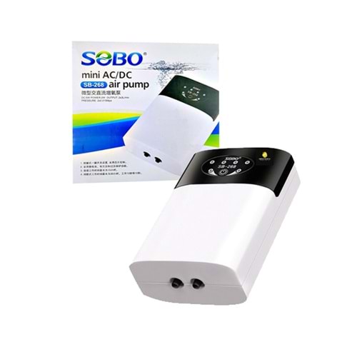 SOBO HAVA MOTORU ŞARJLI DİJİTAL 2W 2*3 LT (SB-268)