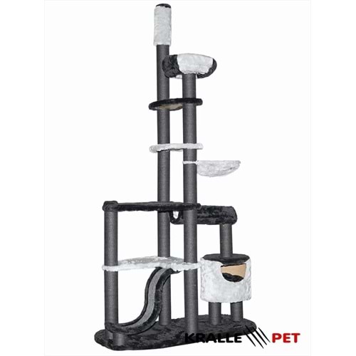 JUT VE HALIFLEKS TIRMALAMALI ÇOK AMAÇLI KEDİ EVİ (KRL-1041 PREMIUM)
