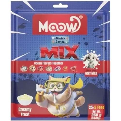 MOOW KARIŞIK 7 LEZZETLİ OKYANUS SERİSİ KEÇİ SÜTLÜ 12 GR*30 LU KREMA (MOOW-022).