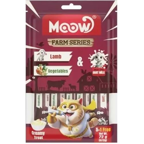 MOOW KUZU ETLİ VE SEBZELİ 12 GR*6 LI KREMA (MOOW-046)