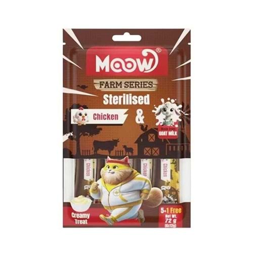 MOOW TAVUKLU 12 GR*6 LI KREMA STERILISED (MOOW-045)