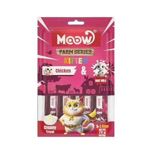 MOOW TAVUKLU 12 GR-6 LI KREMA YAVRU KEDİ (MOOW-044)