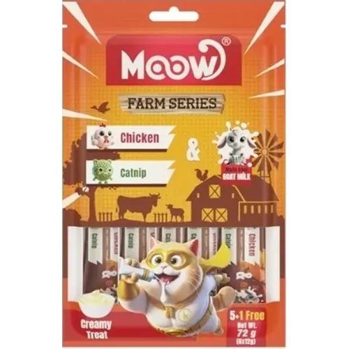 MOOW TAVUKLU VE KEDİ NANELİ 12 GR*6 LI KREMA (MOOW-043)