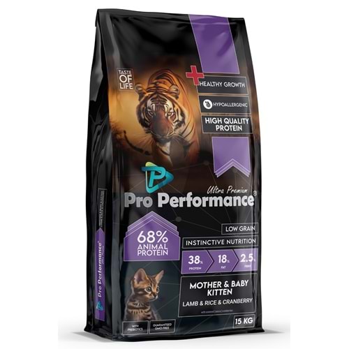 PRO PERFORMANCE KİTTEN LAMB & RİCE CRANBERRY 15 KG (PPC5001)
