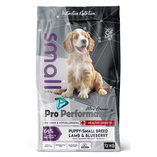 PRO PERFORMANCE PUPPY DOG SMALL LAMB & BLUEBERRY 12 KG (PPD6000)