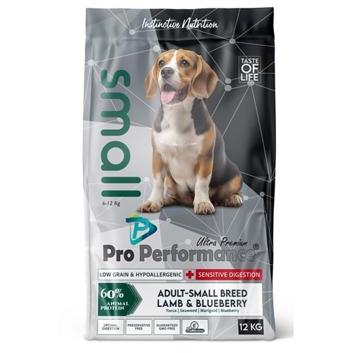 PRO PERFORMANCE ADULT DOG SMALL LAMB & BLUEBERRY 12 KG (PPD6002)