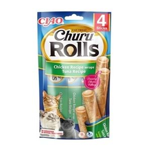 CIAO CHURU ROLLS CHICKEN RECİPE WRAPS TUNA RECİPE (EU731)