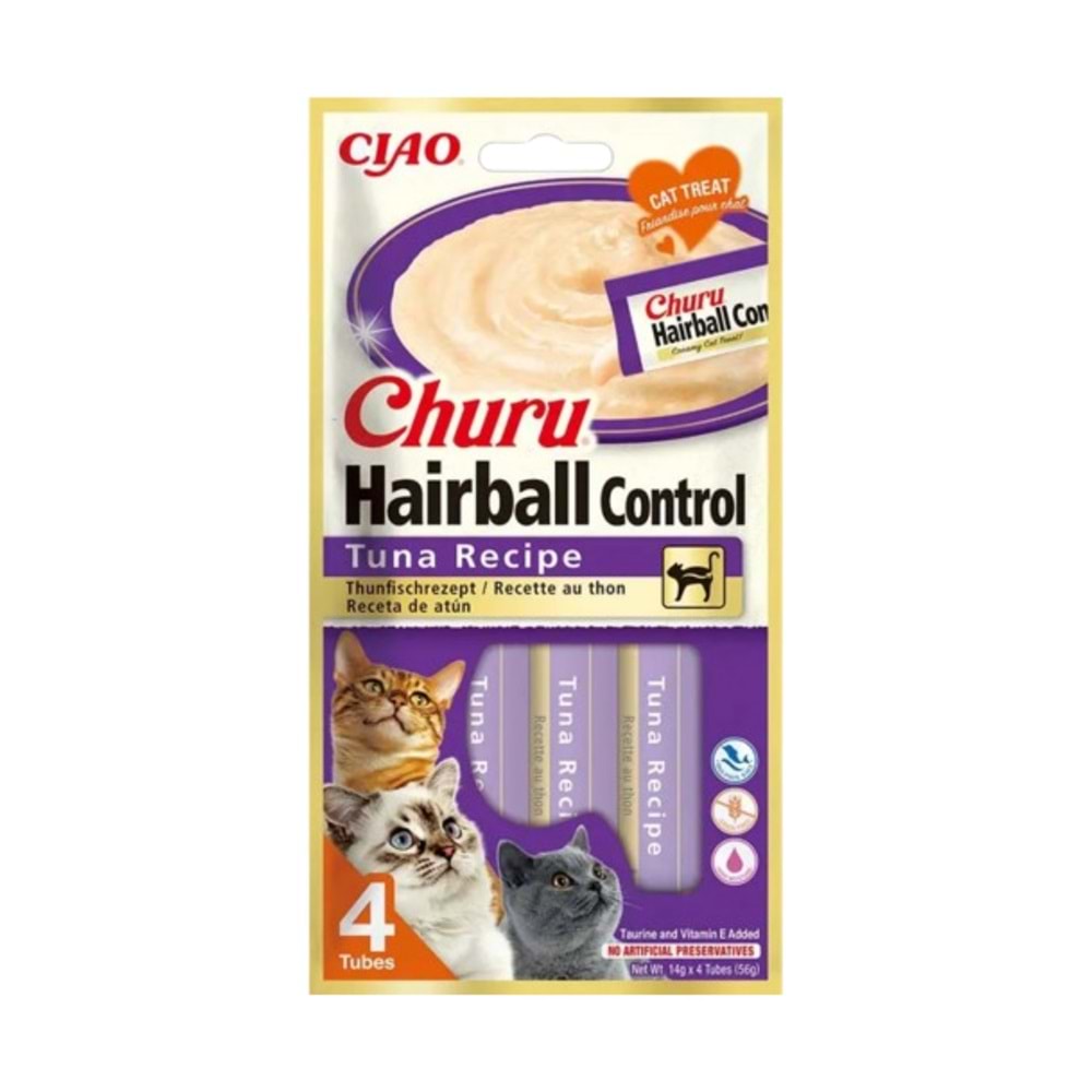 CIAO CHURU HAİRBALL CONTROL TUNA RECİPE (EU675)