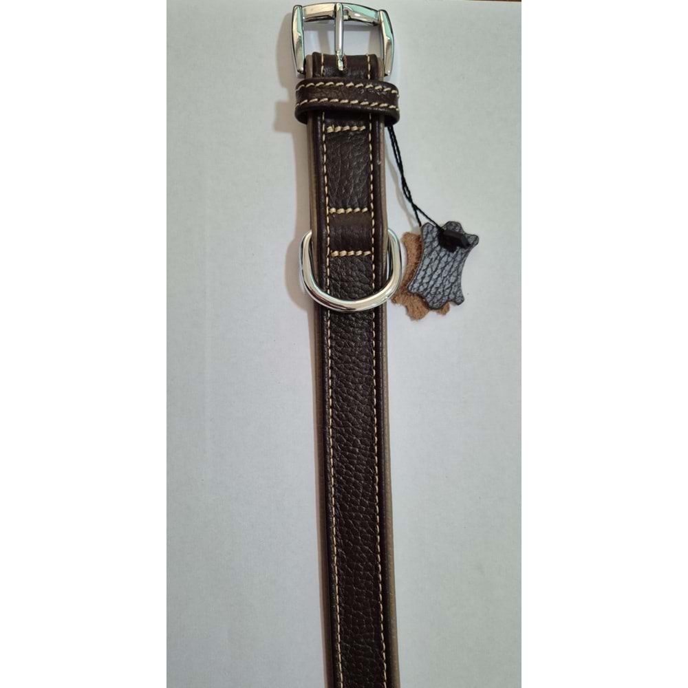 TRİBECA DERİ BOYUN TASMASI KAHVERENGİ 63 CM (ZB230-BR)