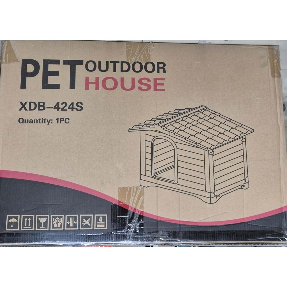 XDB-424S1 98*84*82 GRAY ROOF + WHITE WALLS + BLACK BASE