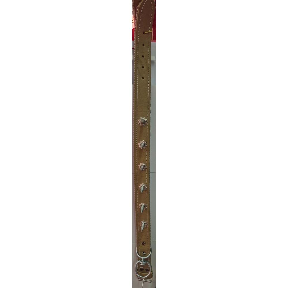 VİDALI DERİ TASMA