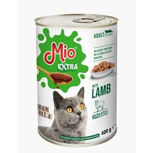 MİO YETİŞKİN KUZU ETLİ KEDİ KONSERVE (PK-10).