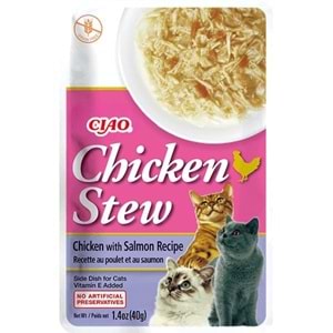 CİAO CHİCKEN STEW TAVUK GÜVEÇ VE SOMONLU PATE 40 GR (USA813)