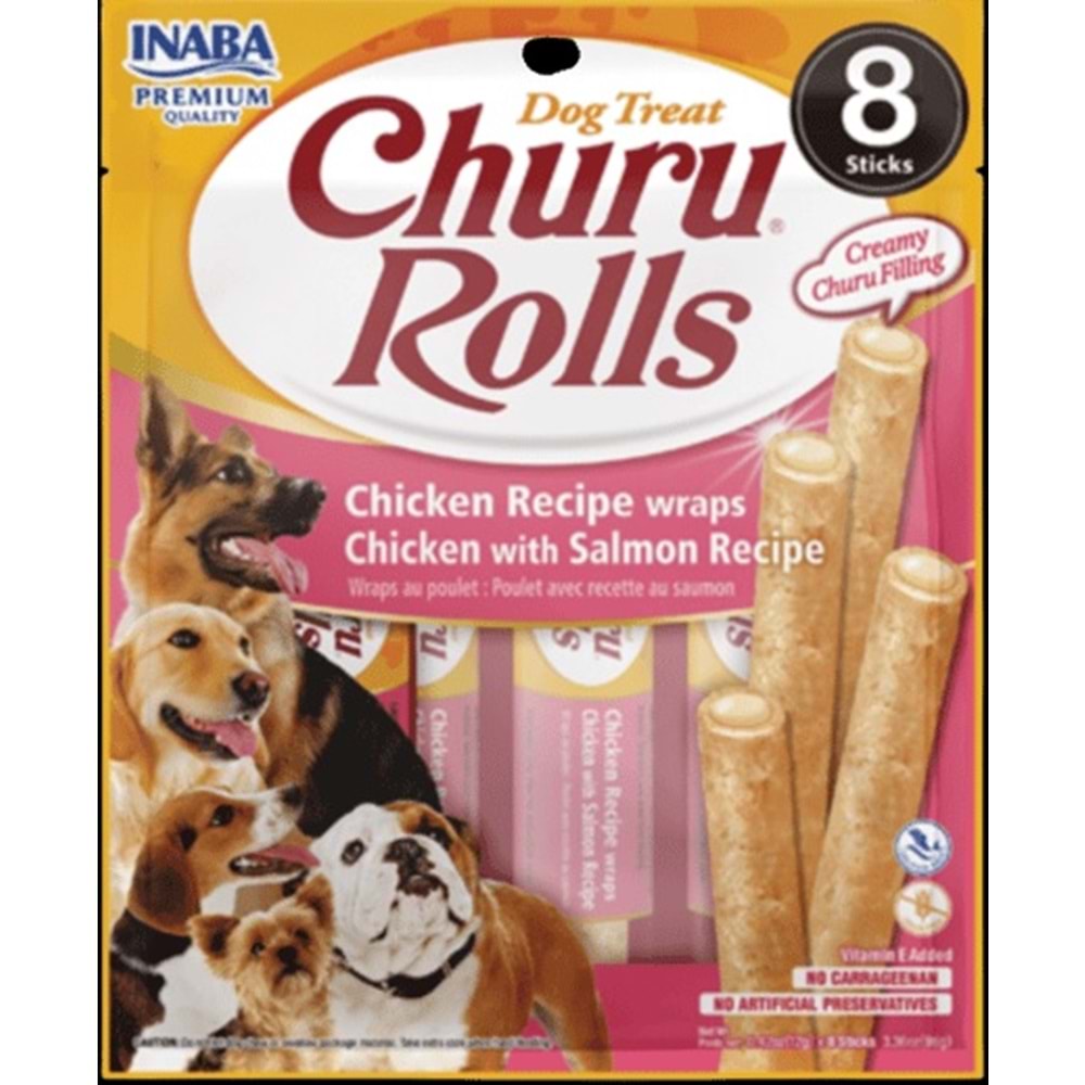CHURU FUN BİTES STİCKS TON BALIĞI SARGILI KÖPEK ÖDÜL MAMASI (USD742)