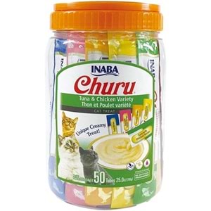 CİAO CHURU CREAM TUNA VE TAVUKLU KEDİ ÖDÜL KREMASI 50*14 GR (EU153)