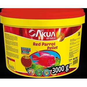 AKUA RED PARROT PELLET KOVA YEM 3 KG