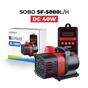 SOBO DEBİ KONTROLLÜ DC POMPA 40W 5000 LT 5 M (SF-5000)