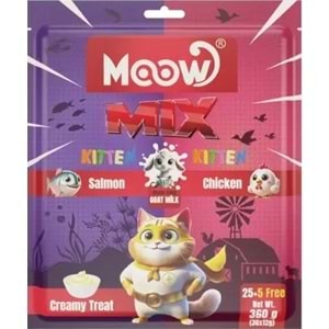 MOOW KARIŞIK SOMONLU VE TAVUKLU 12 GR*30 LU YAVRU KREMA (MOOW-023)